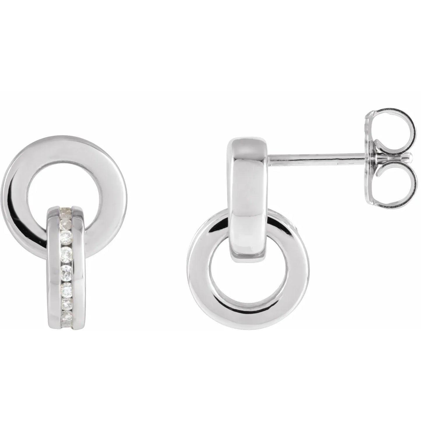 14K 1/6 CTW Natural Diamond Drop Earrings