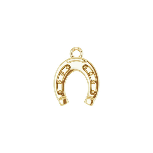 14K Horseshoe Dangle