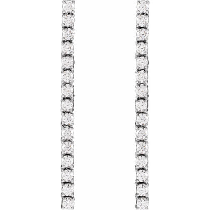 14K 3/4 CTW Natural Diamond Earrings
