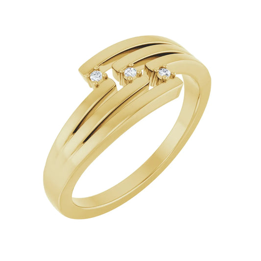 14K .02 CTW Natural Diamond Ring