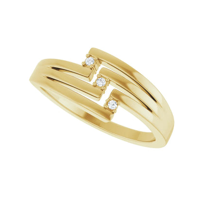 14K .02 CTW Natural Diamond Ring