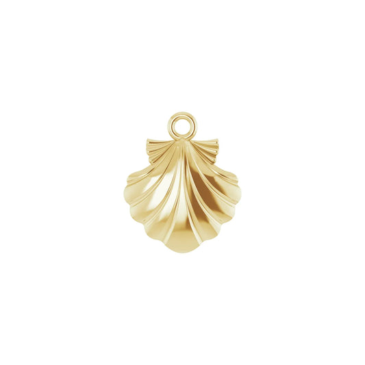 14K Shell Dangle