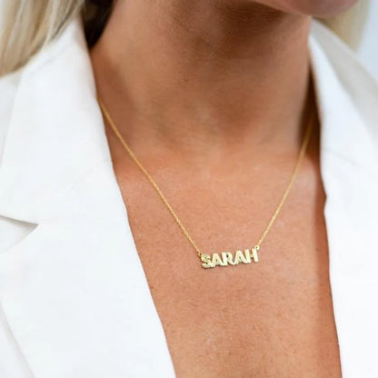 Water Resistant Gatsby Nameplate Necklace