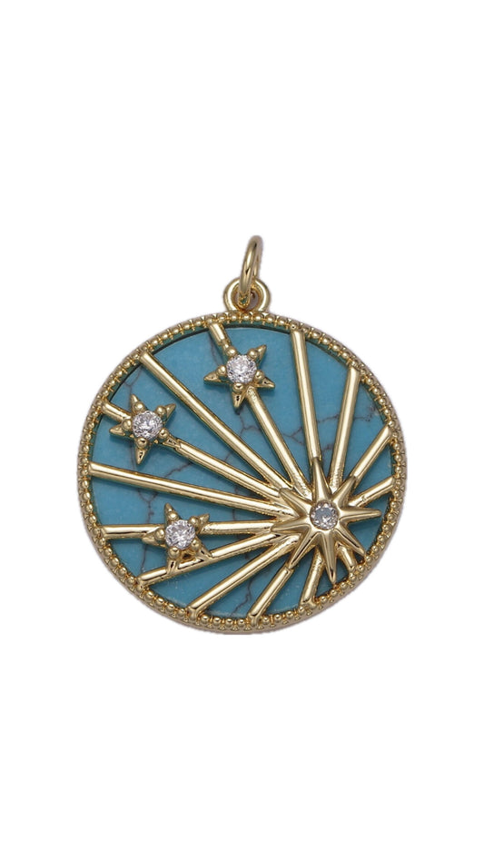 Turquoise Star Coin