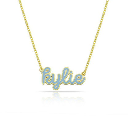 Water Resistant Cursive Enamel