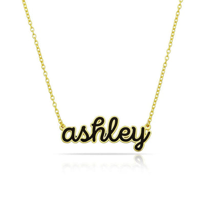 Water Resistant Cursive Enamel
