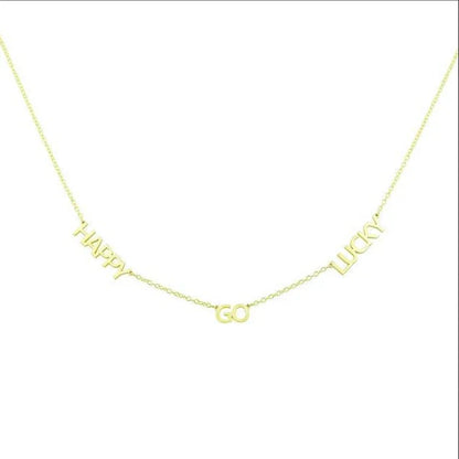 Water Resistant My Mantra Name Necklace