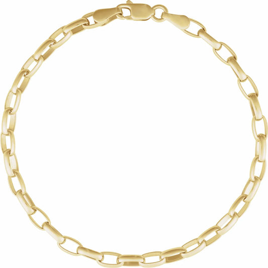 Puffed Oval Bracelet 7"