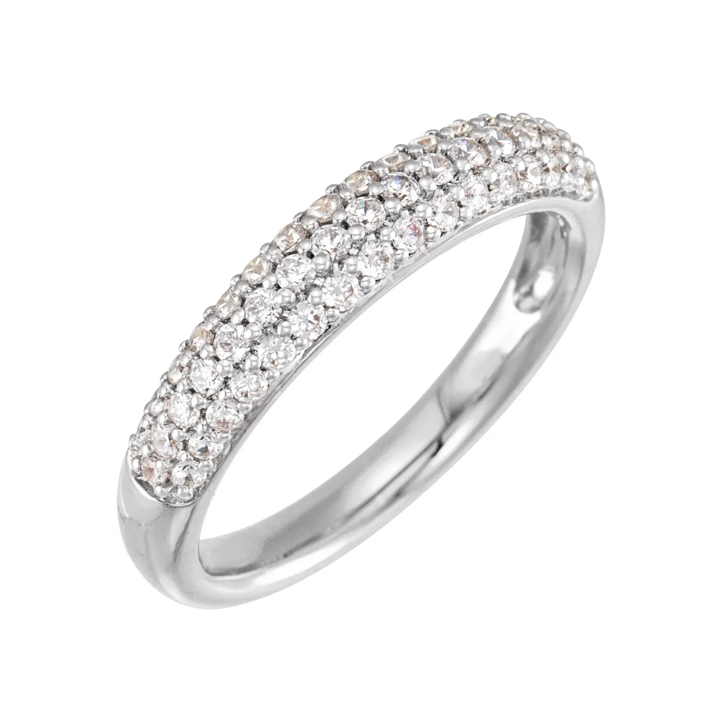 14K White 1/2 CTW Lab-Grown Diamond Ring