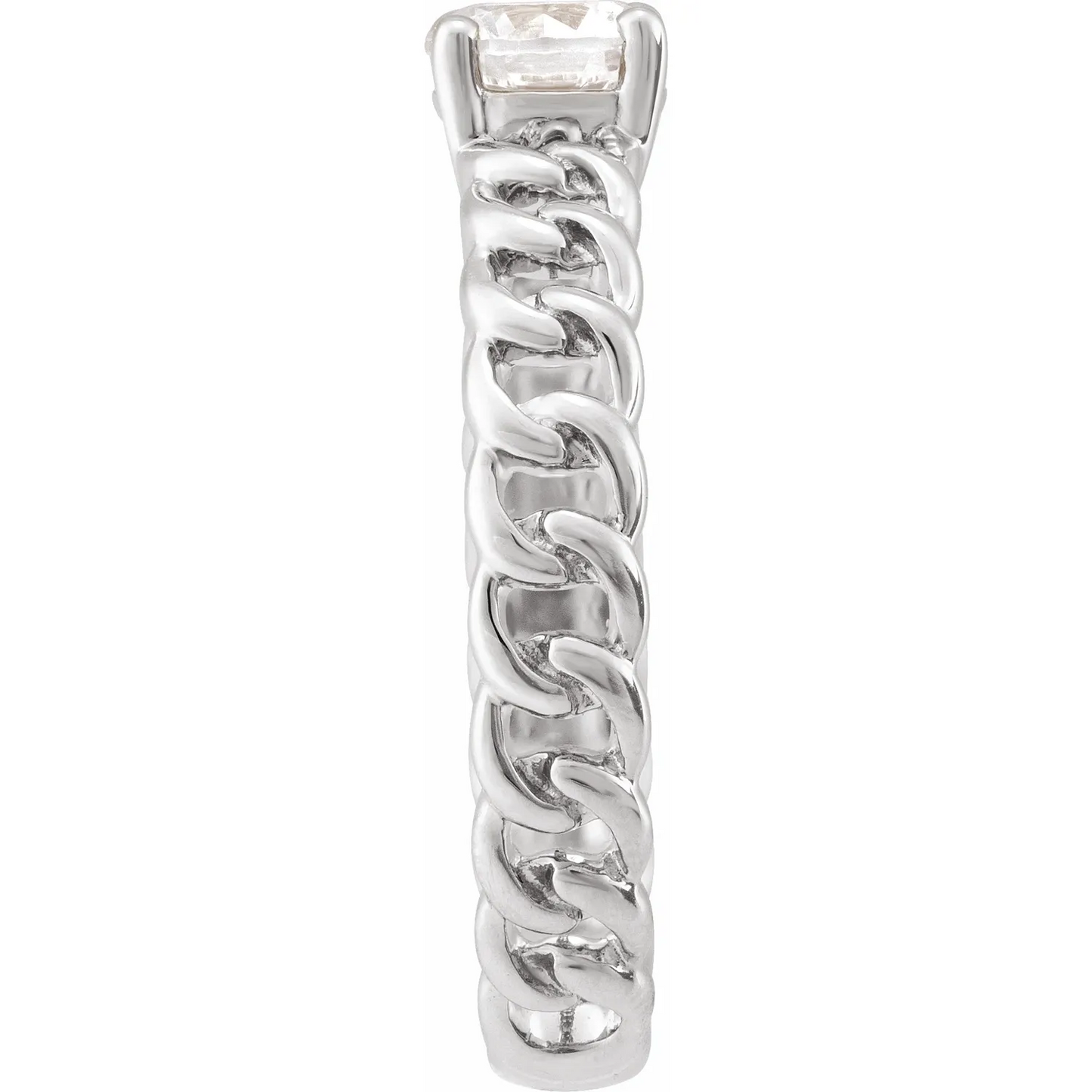 14K 1/2 CT Lab-Grown Diamond Solitaire Ring