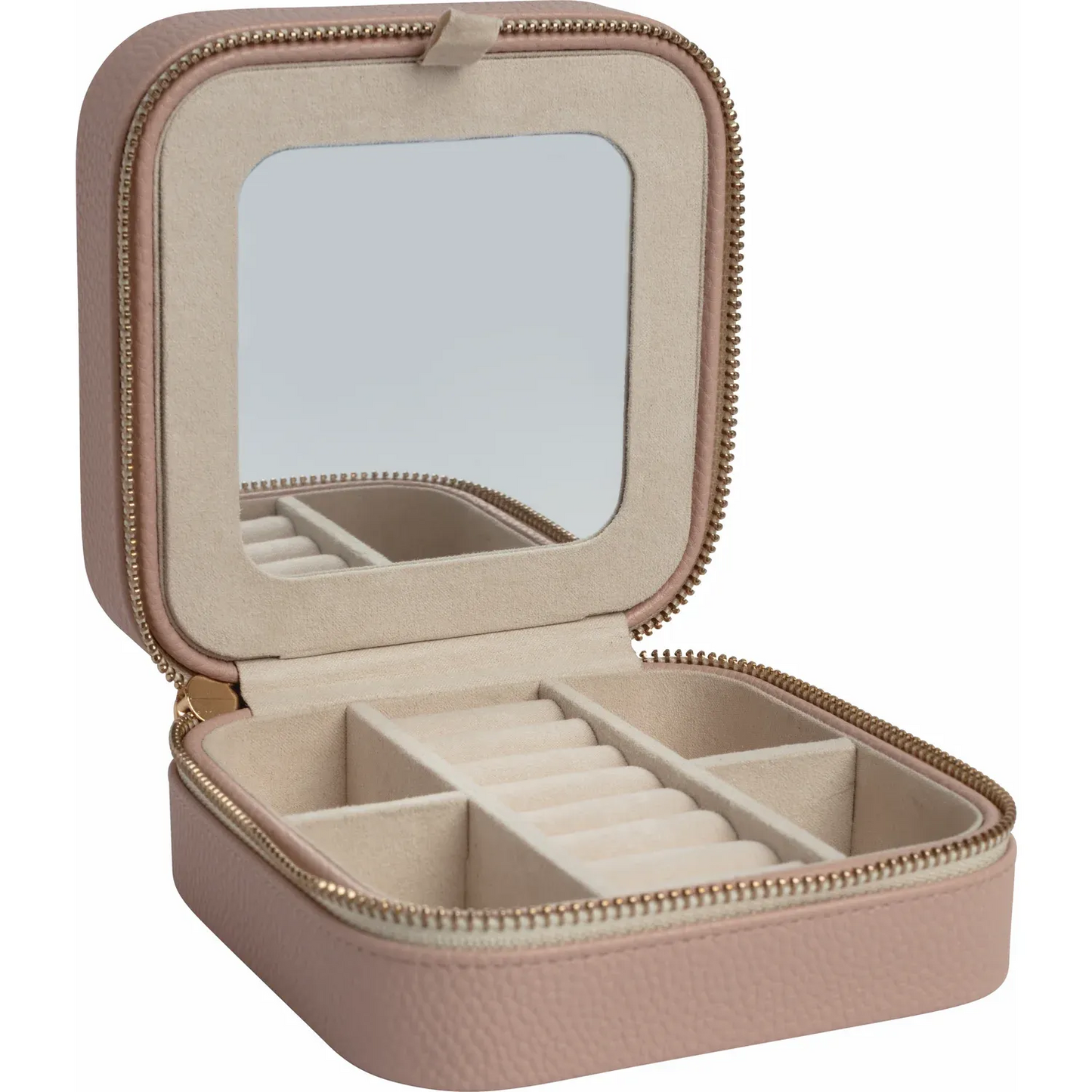 Leatherette Jewelry Case with Mirror