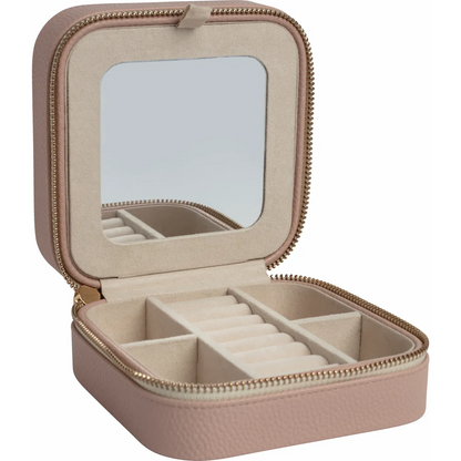 Leatherette Jewelry Case with Mirror