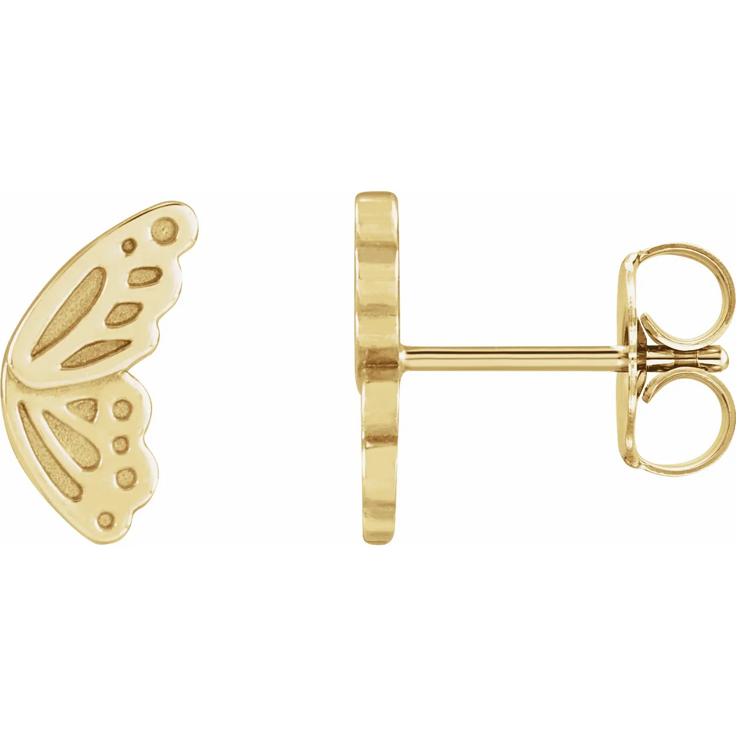 14K Butterfly Wing Earrings