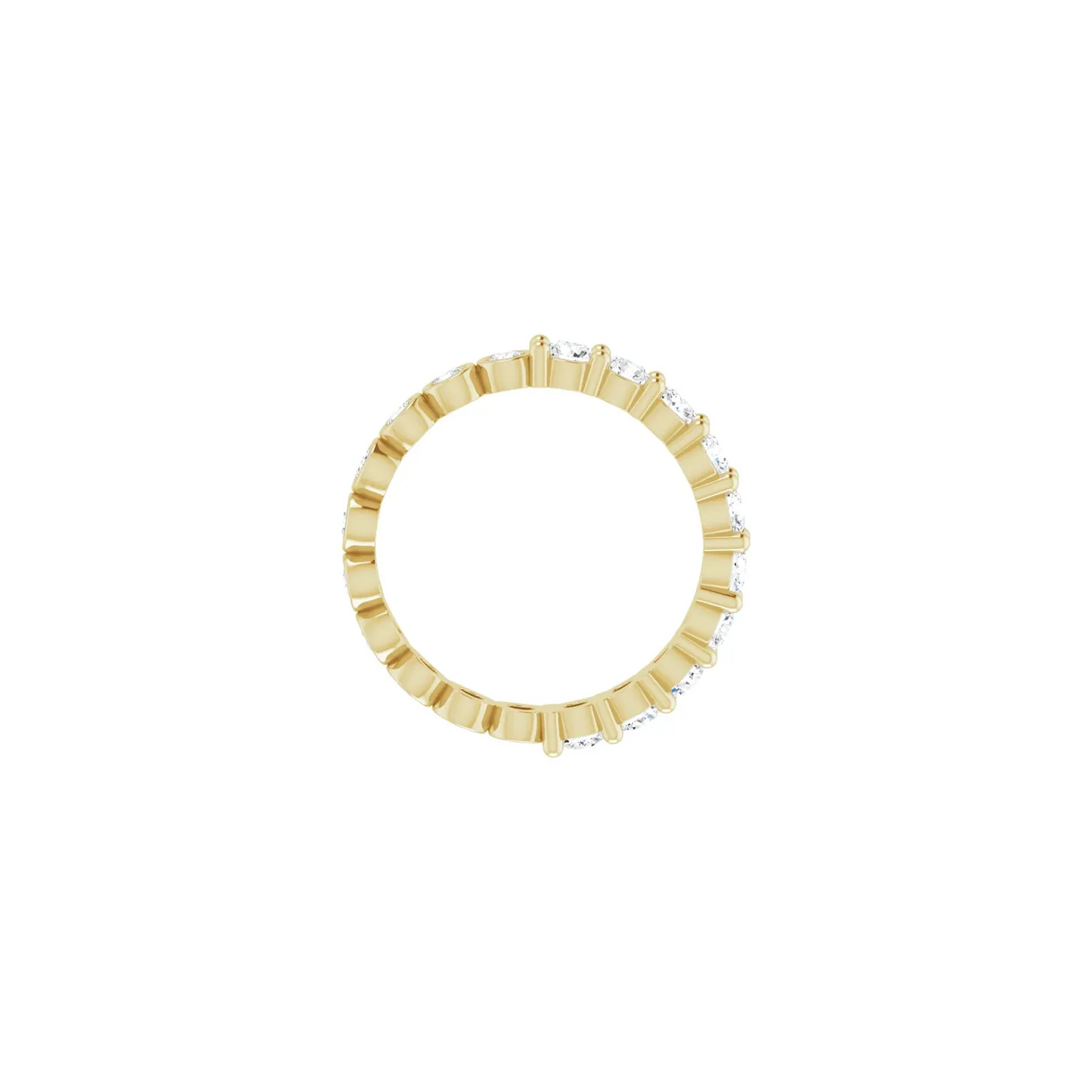14K Yellow 1 1/3 CTW Natural Diamond Reversible Eternity Band