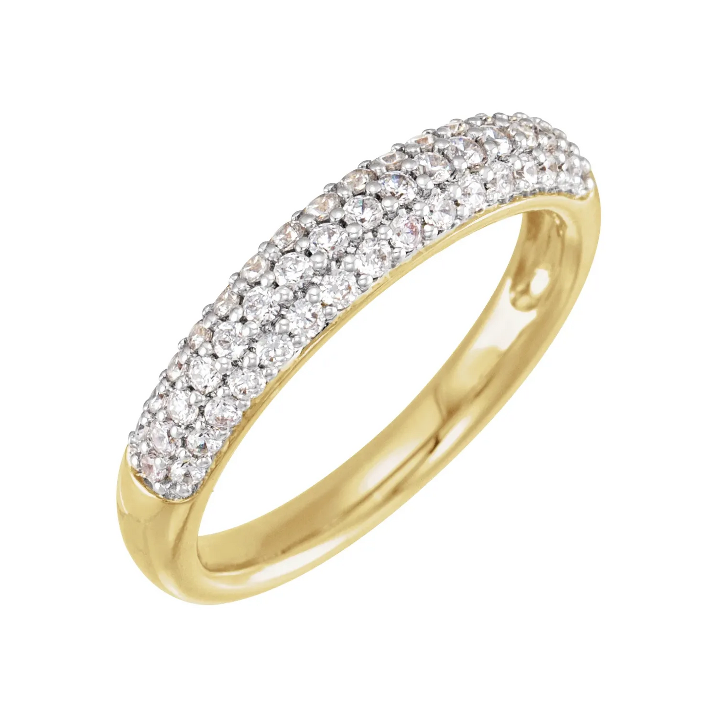 14K Yellow 1/2 CTW Lab-Grown Diamond Ring