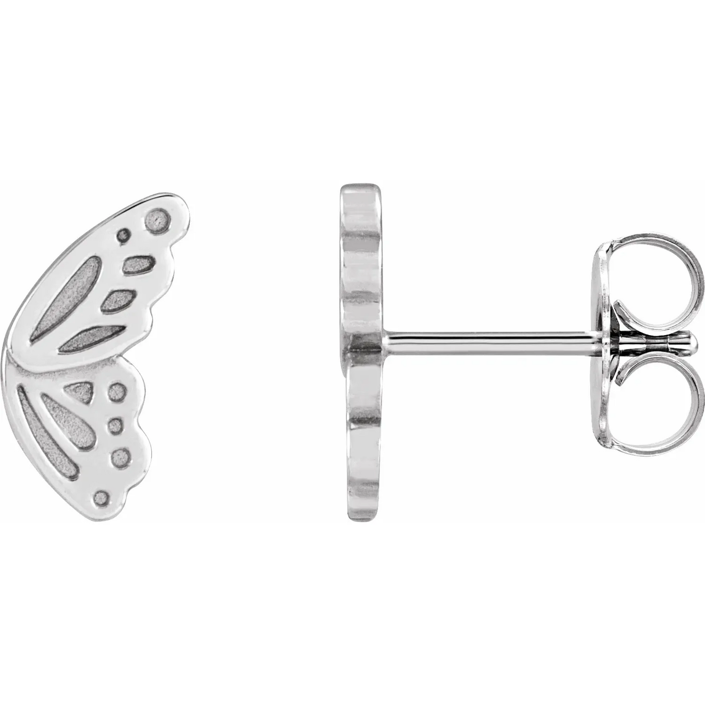 14K Butterfly Wing Earrings