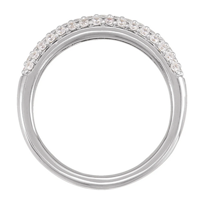 14K White 1/2 CTW Lab-Grown Diamond Ring
