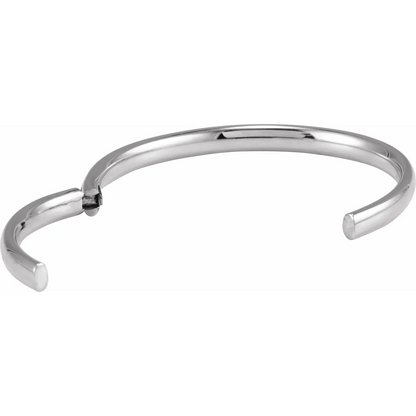 14K 5 mm Hinged Cuff 7" Bracelet