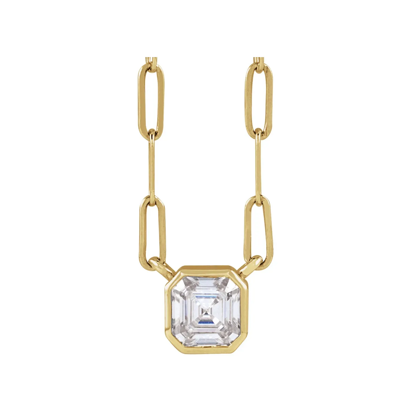 14K Lab-Grown Moissanite 16" Necklace