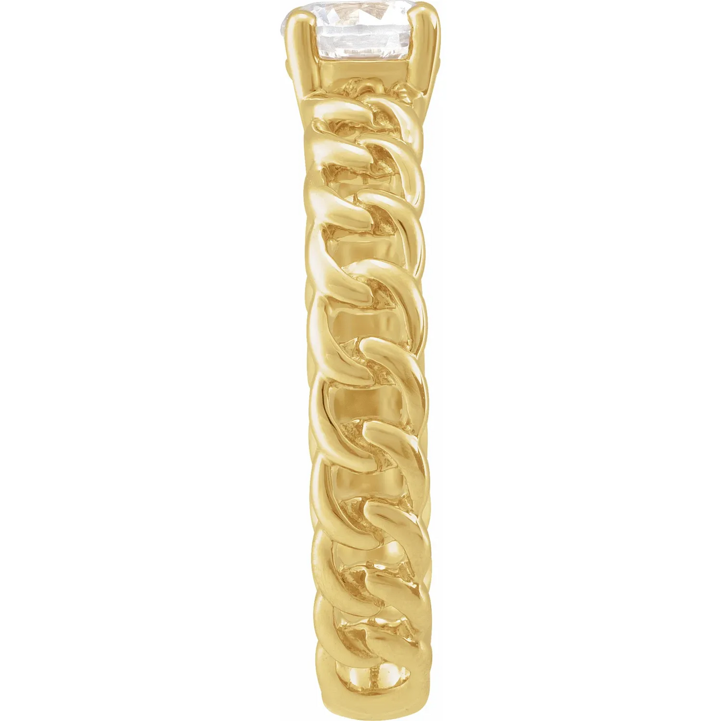 14K 1/2 CT Lab-Grown Diamond Solitaire Ring