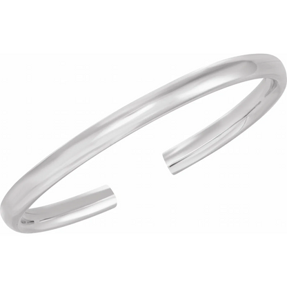 14K 5 mm Hinged Cuff 7" Bracelet