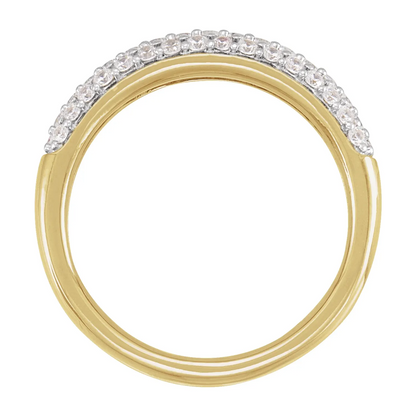 14K Yellow 1/2 CTW Lab-Grown Diamond Ring