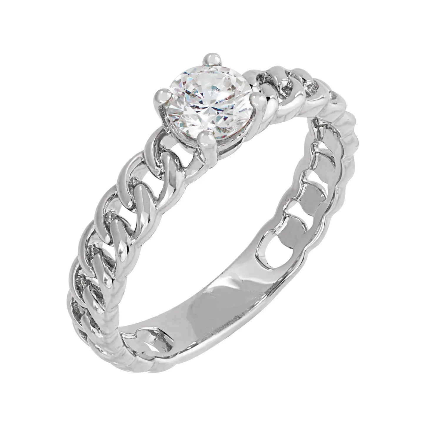 14K 1/2 CT Lab-Grown Diamond Solitaire Ring