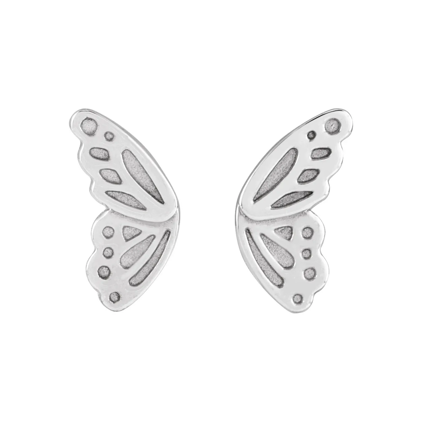 14K Butterfly Wing Earrings